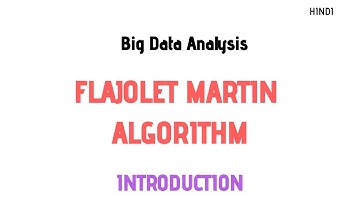 Flajolet Martin Algorithm | Big Data Analytics