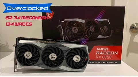 AMD RX 6800 Mining Review | Ethereum Hashrate, Overclocking, Power Efficiency