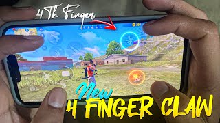 My New Hud :- 4 Finger Setup 🔥 Free Fire Max