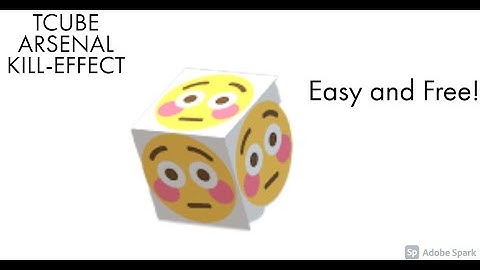 HOW TO GET TCUBE KILL EFFECT IN ROBLOX ARSENAL!