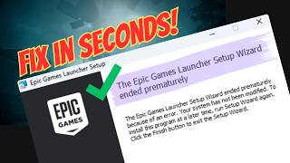Epic Games Launcher Setup Wizard Ended Prematurely Error Fix (2026)