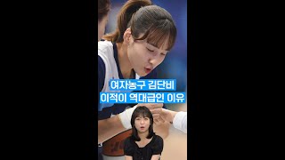 김단비 이적이 역대급인 이유ㄷㄷ #SHORTS