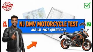 🚨 NJ DMV MOTORCYCLE TEST ACTUAL 2026 QUESTIONS & 100% CORRECT ANSWERS 🏍️💯