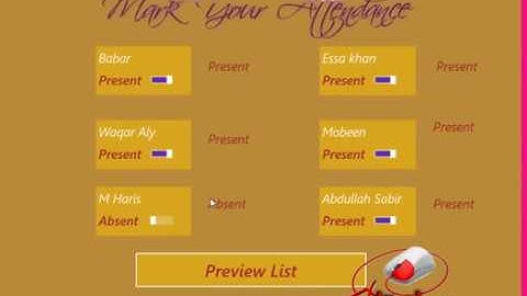 Toggle Switch |  Attendance Sheet App in windows app store |  C#  | Visual Studio | 2017
