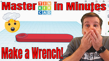 Make a 3D printable wrench in Tinkercad | Master Tinkercad in Minutes