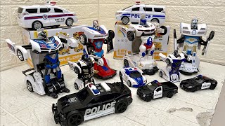 Police Car Transform, Collection Police Car Toys, Robot Mobil Polisi