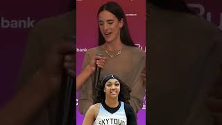 Caitlin Clark makes her prediction for Angel Reese in the WNBA All-Star game #shorts