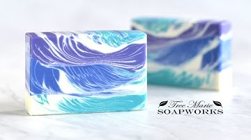 Line Pour Technique, Cold Process Soap, (Technique Video #23)