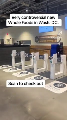 Whole Foods in Washington, DC, requires you to scan in before entering ...