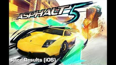 Asphalt 5 (iOS) - Race Results