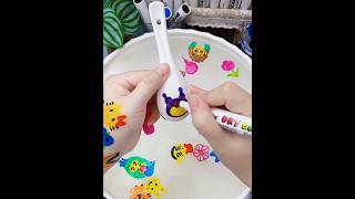 Paint Designs On A Spoon #diy #relaxing #toys #drawing