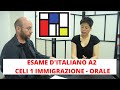 Esame di italiano: CELI 1 - A2 Immigrazione (orale)