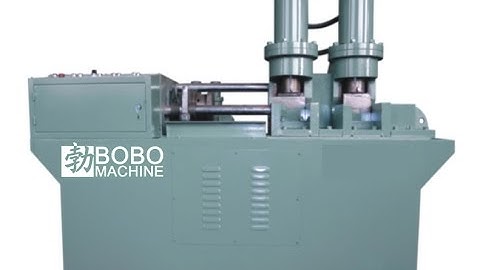 Steel bar rod necking machine for diameter reducing, shrinking machine