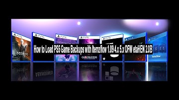 How to Load PS5 Game Backups with Itemzflow 1.09 4.x 5.x OFW etaHEN 2.0B