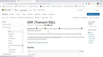 DAY, MONTH, YEAR, DATEPART, DATENAME in sql server 2019 | SQL Server Tutorial in (2020)