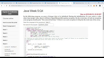 Programming In Java Unit 7  week 5  Q4