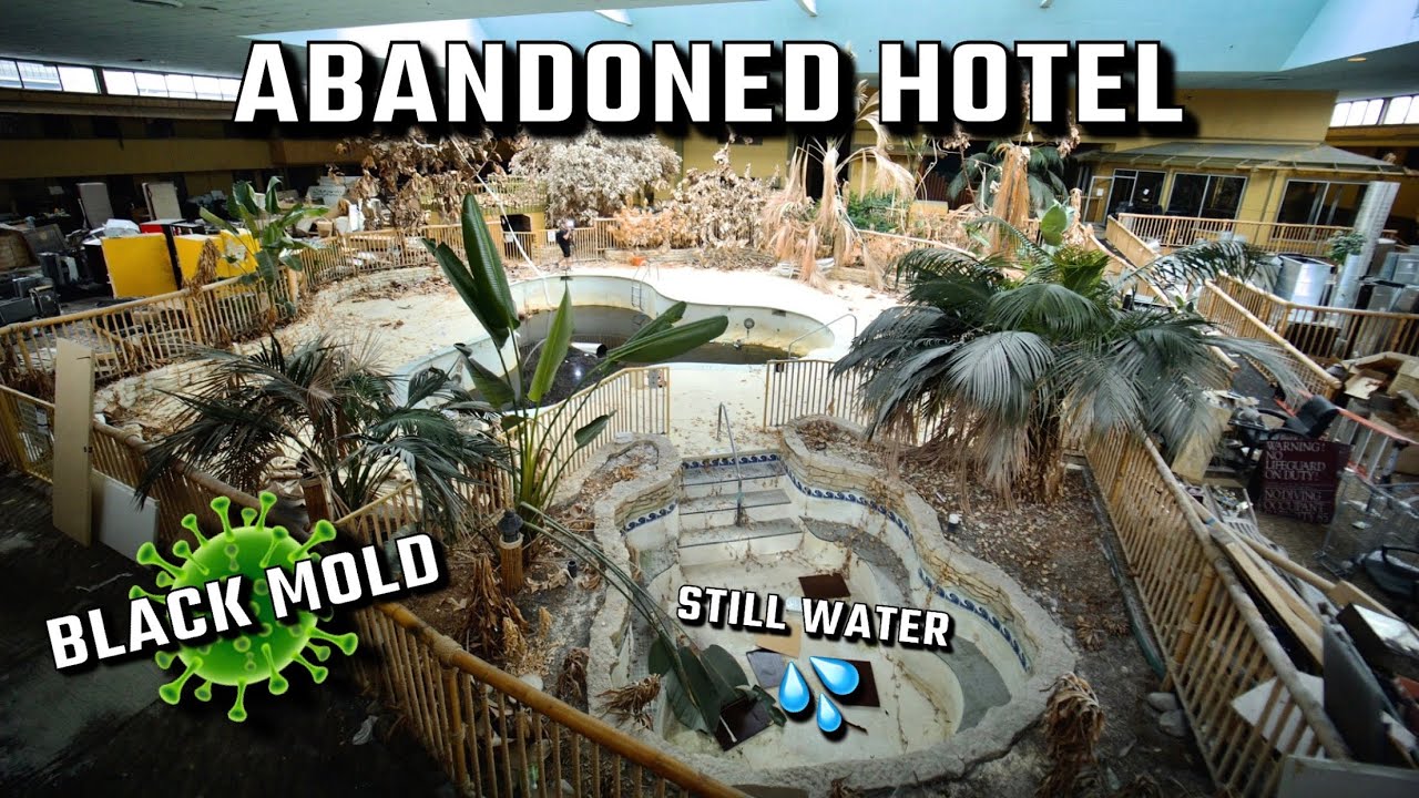 Исследуем заброшенный курорт Holiday Inn в Роллинг-Медоуз, Иллинойс! Бассейн со спокойной водой 🦠💦