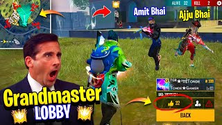 Grandmaster Pro Lobby of V Badge Youtubers, Fake ajjubhai, Amitbhai, Jigs, Raistar & Many More 🙄