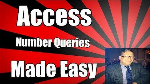 How to create an access query using numbers and currency Microsoft Access query 2007 2010 2013 2016