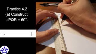 4.2 How to construct special angles 60° and 120° (Tutorial-Step-by-Step guide)