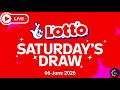 The National Lottery Lotto Draw Live results from Saturday 06 June 2026 | tonight's lotto Draw