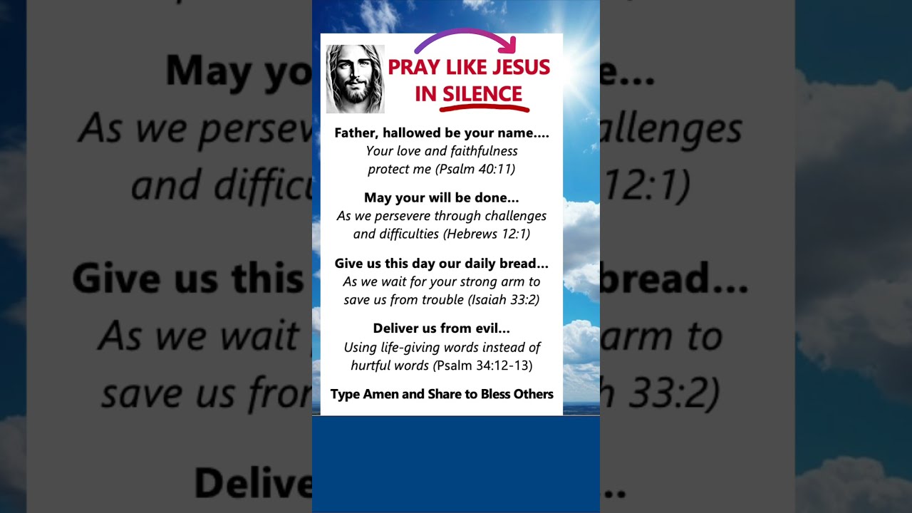 Take 10 Seconds To Read This Prayer In Silence ✝️ 🙏 