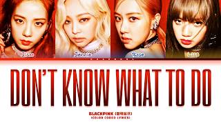 BLACKPINK Don't Know What To Do Lyrics (Color Coded Lyrics)