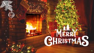 Traditional Christmas Music With Fireplace Sound And Beautiful Background | Merry Christmas