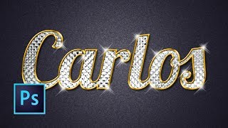 Photoshop Tutorial | Bling Bling Text Effect