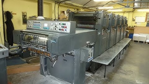 used Heidelberg mofp h five colour offset printing machine for sale   Gab Supplies Ltd   1986