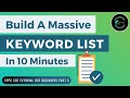 How To Build Keyword Lists For Your Website - SPPC SEO Tutorial #5