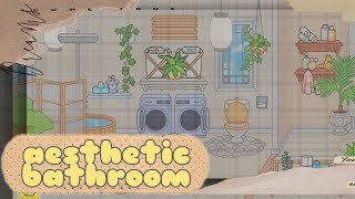 Toca boca| Aesthetic bathroom ideas 🌾🌼 Bathroom makeover