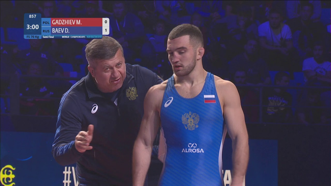 1/2 FS - 70 kg: M. GADZHIEV (POL) v. D. BAEV (RUS)