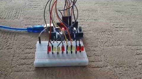 8 Bit Binary LED Counter Arduino Code + Circuit Diagram 2020