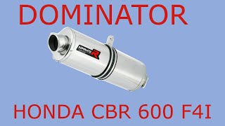 Выхлоп Dominator на Honda CBR 600F4I