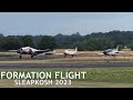Lockheed 12A Electra and Pilatus P-3 formation - SleapKosh 2023