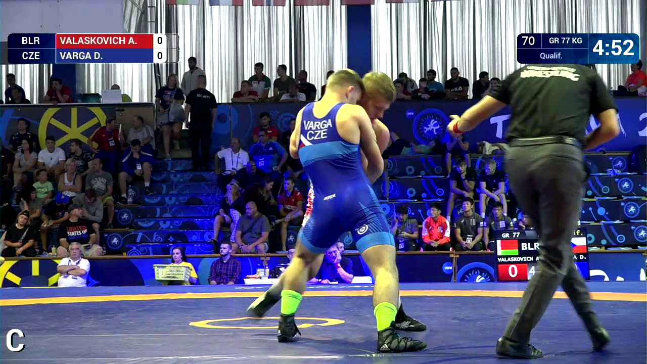 Qual. GR - 77 kg: A. VALASKOVICH (BLR) v. D. VARGA (CZE)