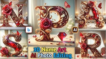 3D Name Art Ai Photo Editing |Instagram Trending Reels Photo Editing| Name Viral Ai Photo Editing |