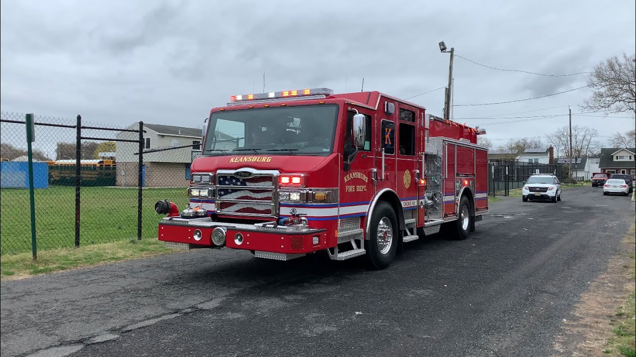 Keansburg Fire Department Engine 48 21175 Responding 4/12/21 YouTube