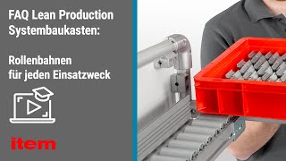 FAQ Lean Production Systembaukasten – Rollenbahnen und Profile D30
