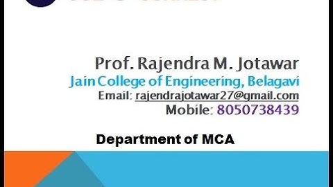 JCE MCA Cloud Computing 18MCA444 Module 1.1
