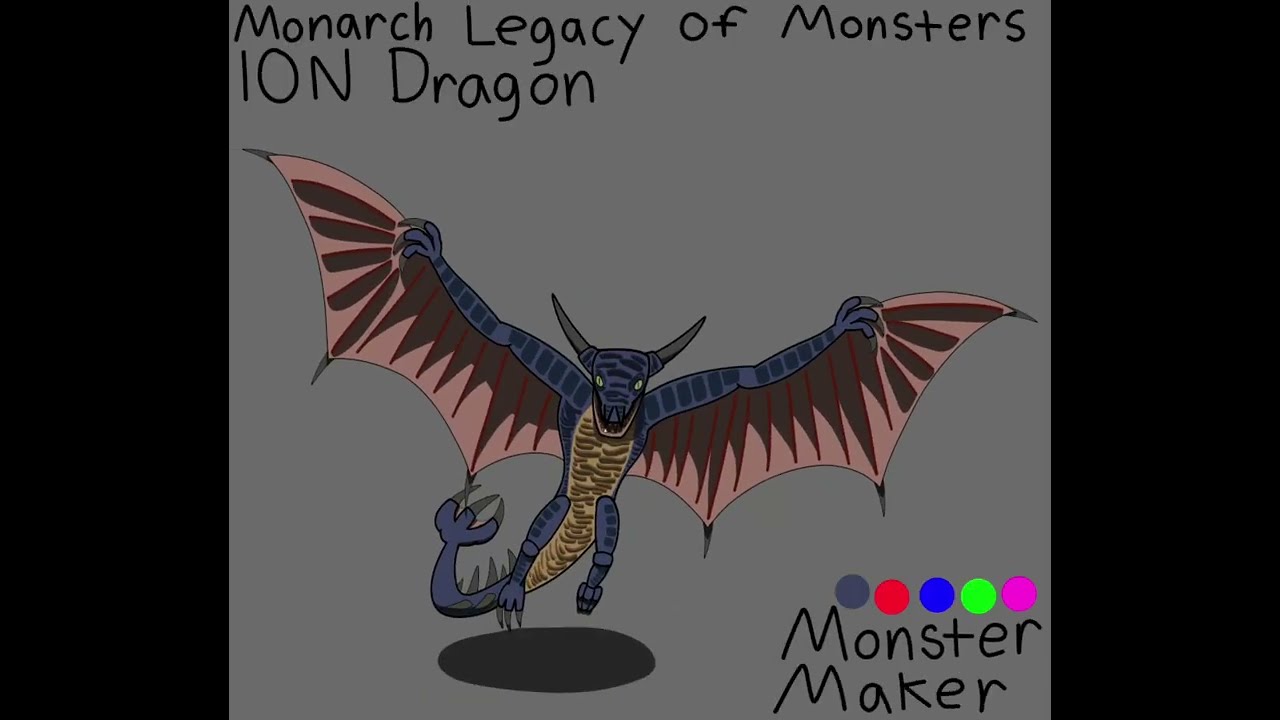 Random Kaiju Drawing: Monarch Legacy of Monsters ION Dragon