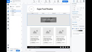 Create a Simple Website Wireframe with Moqups | Cajun Food Recipe Site