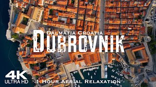 [4K] DUBROVNIK 2024 🇭🇷 1 Hour Drone Aerial Relaxation | Ragusa Croatia Hrvatska Dalmatia