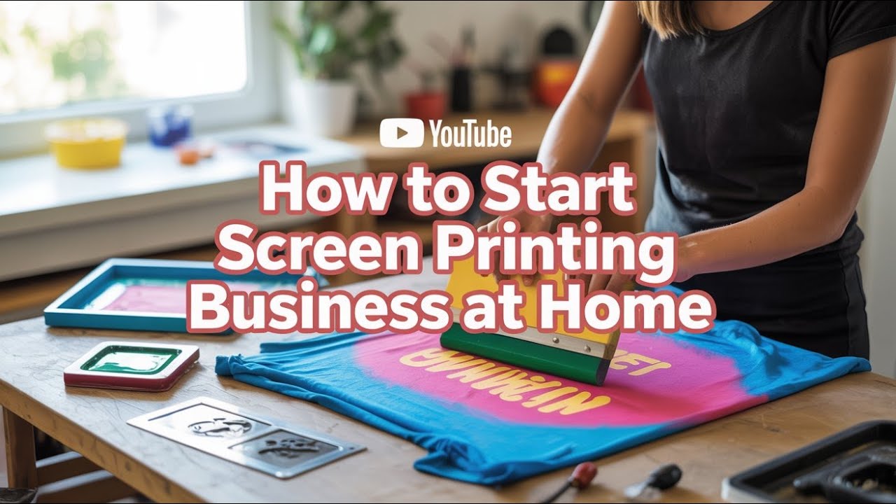 How to Start Screen Printing Business at Home - YouTube