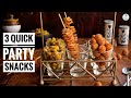 3 Amazing Party Snacks | Quick & Easy Recipe | Fun Recipe | Lockdown | Cook #withme