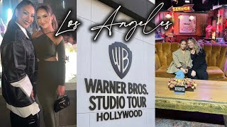 LA VLOG!! Meeting our fav celebrities, Studio Tours + trying overhyped food!!