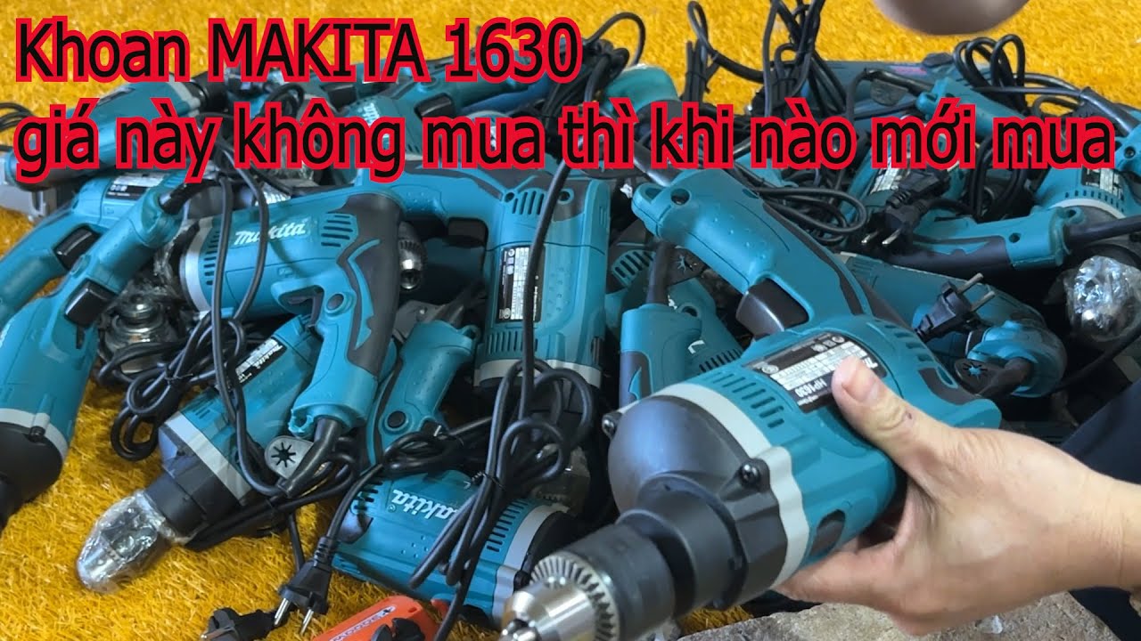 Máy khoan MAKITA 1630 thanh lý giá này không mua quá tiếc/Máy Xây Dựng Minh Châu