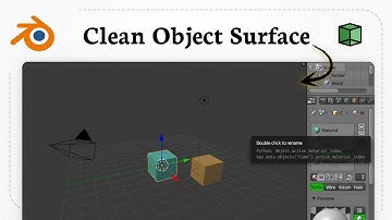 Hoe verwijder ik materialen in Blender (Surface Clear)