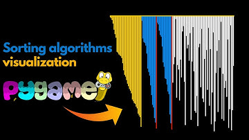 Sorting algorithms visualization using pygame